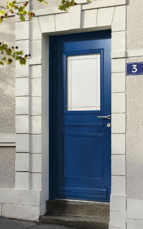 Porte d'entrée Montélimar - Dupuy stores Montélimar - classique bleue